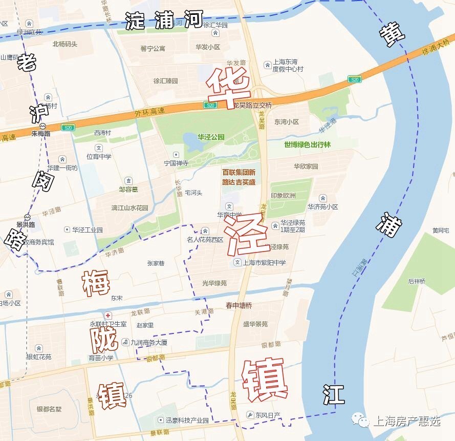地产好声音 看房笔记 外 华泾滩 一 区划 华泾镇隶属于上海市徐汇区